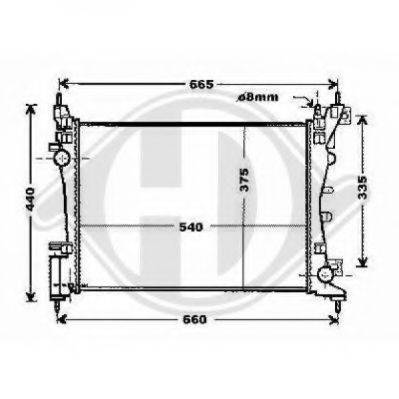 DIEDERICHS 8345203 Радіатор, охолодження двигуна