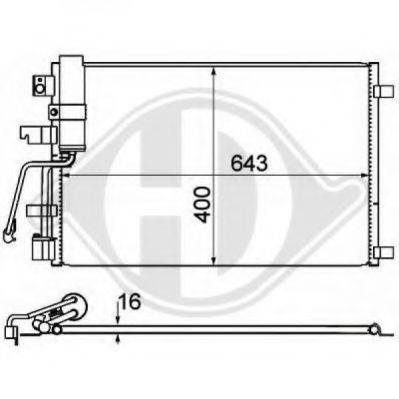 DIEDERICHS 8604501 Конденсатор, кондиціонер