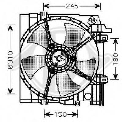 DIEDERICHS 8622104 Вентилятор, охолодження двигуна