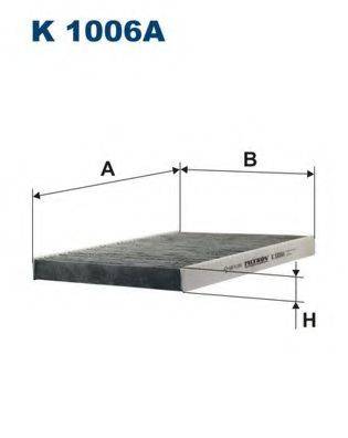 FILTRON K1006A Фільтр, повітря у внутрішньому просторі