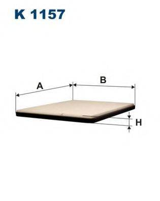FILTRON K1157 Фільтр, повітря у внутрішньому просторі