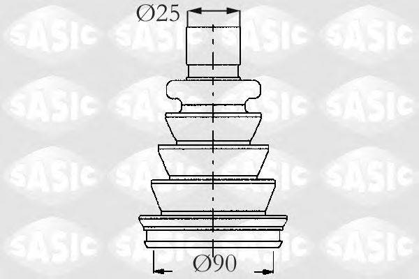 SASIC 2933633 Комплект пильника, приводний вал