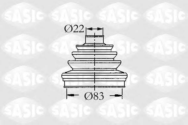 SASIC 4003437 Комплект пильника, приводний вал