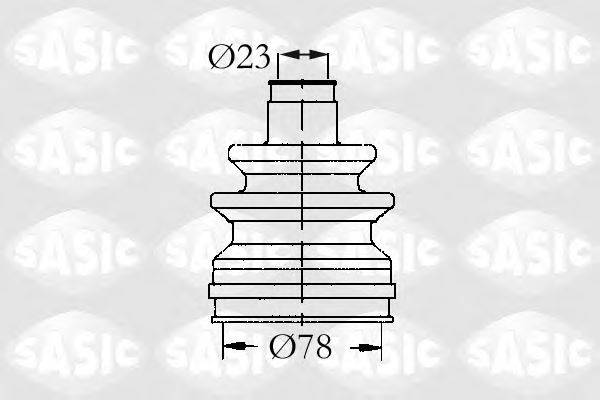 SASIC 9004502 Комплект пильника, приводний вал