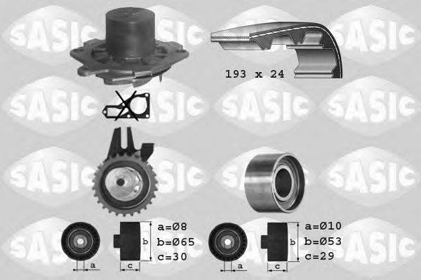 SASIC 3906005 Водяний насос + комплект зубчастого ременя