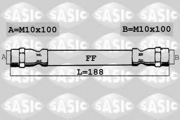 SASIC 6604002 Гальмівний шланг