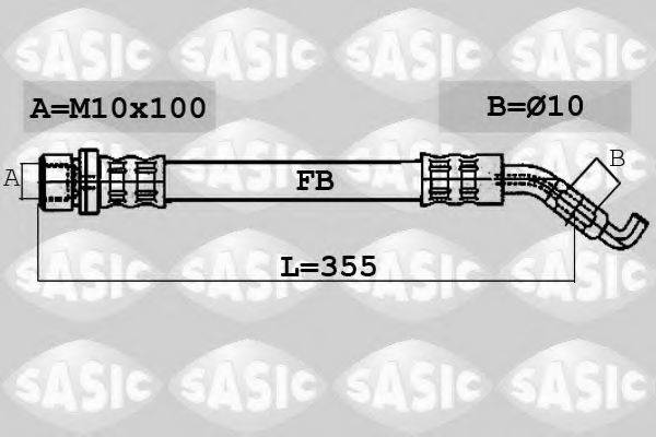 SASIC 6606172 Гальмівний шланг