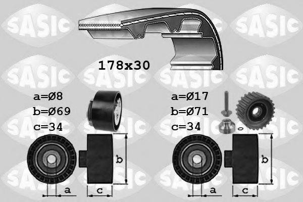 SASIC 1756022 Комплект ременя ГРМ