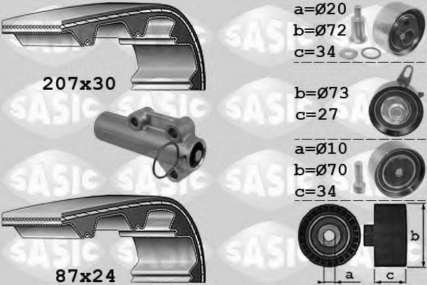 SASIC 1756048 Комплект ременя ГРМ