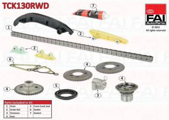 FAI AUTOPARTS TCK130RWD Комплект мети приводу розподільного валу