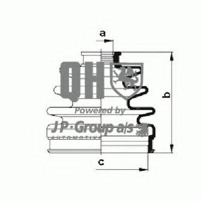 JP GROUP 3543600519 Комплект пильника, приводний вал