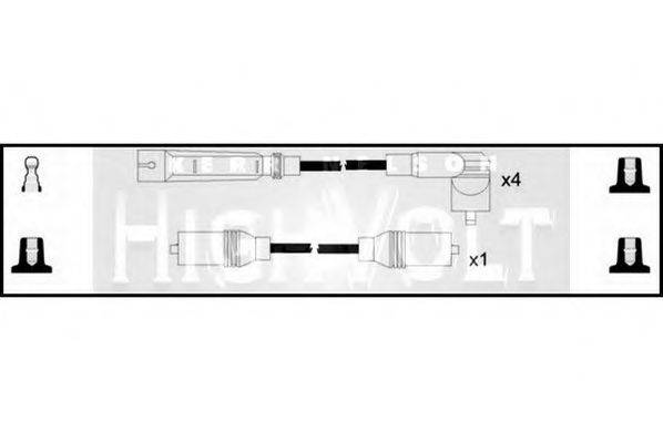 STANDARD OEF517 Комплект дротів запалювання