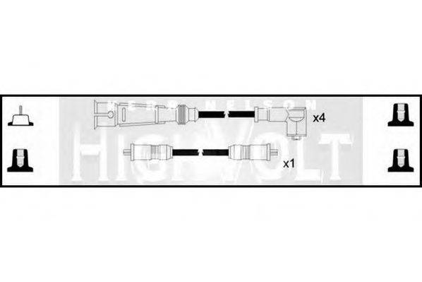 STANDARD OEF363 Комплект дротів запалювання