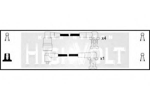 STANDARD OEF055 Комплект дротів запалювання