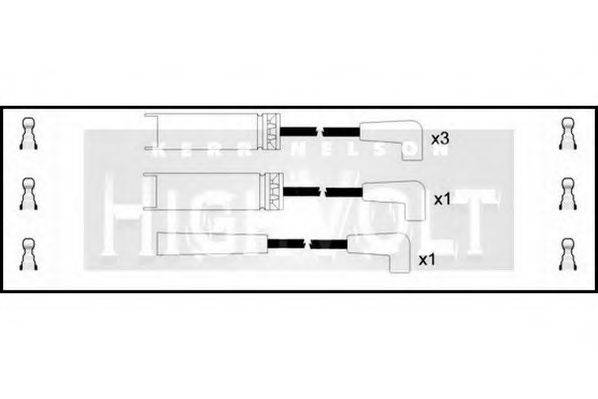 STANDARD OEF902 Комплект дротів запалювання