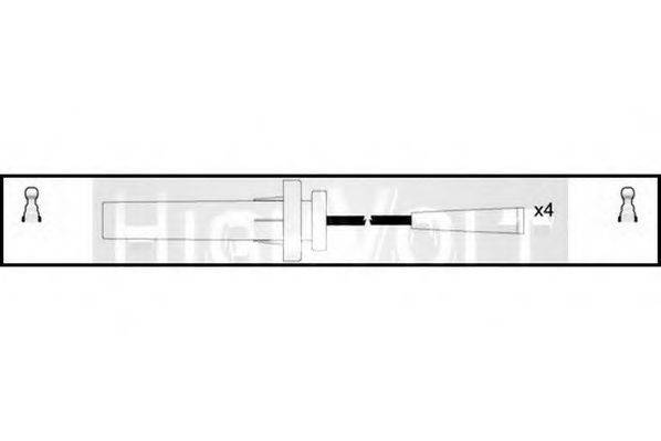 STANDARD OEF798 Комплект дротів запалювання