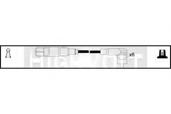 STANDARD OEF696 Комплект дротів запалювання