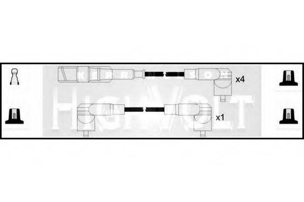 STANDARD OEF1015 Комплект дротів запалювання