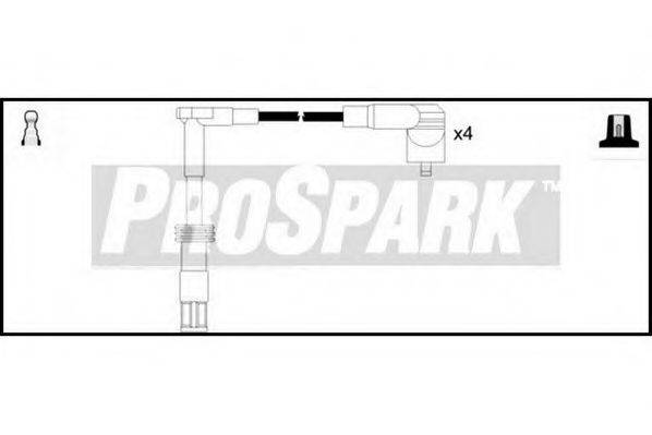 STANDARD OES1288 Комплект дротів запалювання