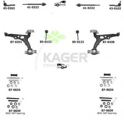 KAGER 800487 Підвіска колеса