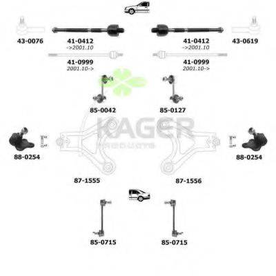 KAGER 800936 Підвіска колеса