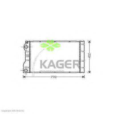 KAGER 310977 Радіатор, охолодження двигуна