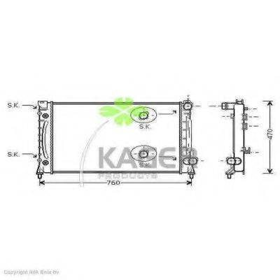 KAGER 311765 Радіатор, охолодження двигуна