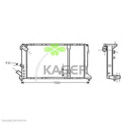 KAGER 312513 Радіатор, охолодження двигуна