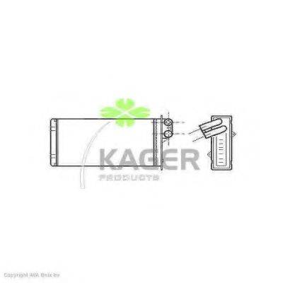 KAGER 320097 Теплообмінник, опалення салону