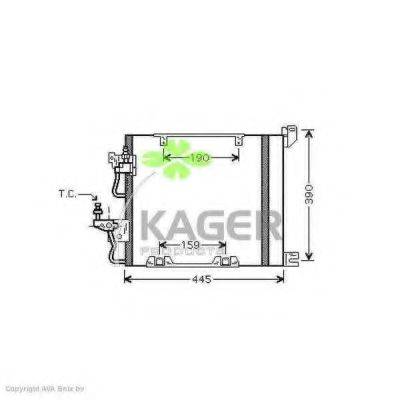 KAGER 945274 Конденсатор, кондиціонер