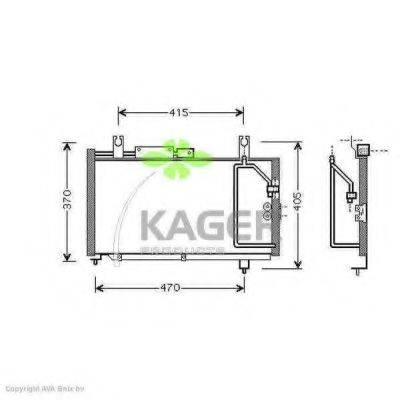 KAGER 945345 Конденсатор, кондиціонер