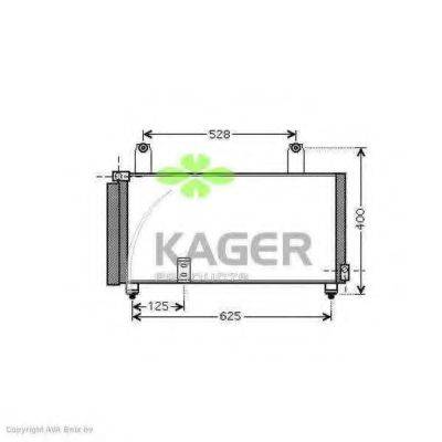 KAGER 946085 Конденсатор, кондиціонер