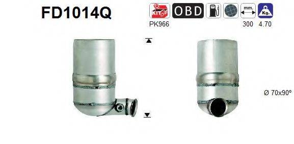 AS FD1014Q Саджовий/частковий фільтр, система вихлопу ОГ