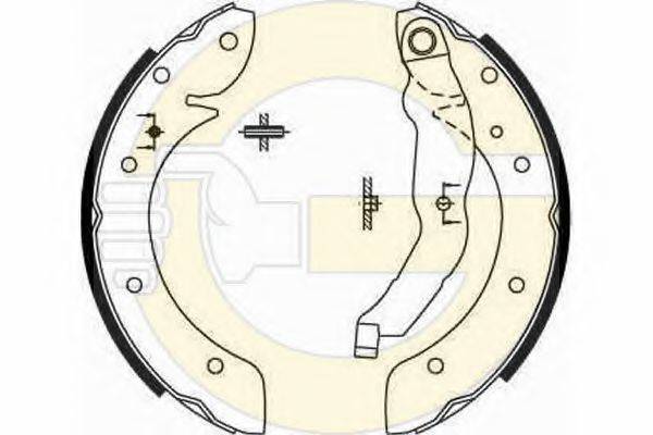GIRLING 5185671 Комплект гальмівних колодок