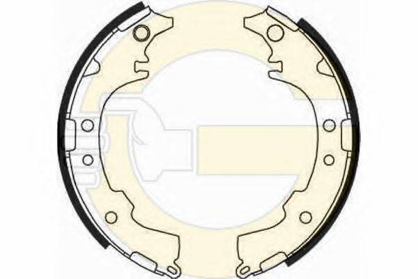 GIRLING 5186529 Комплект гальмівних колодок
