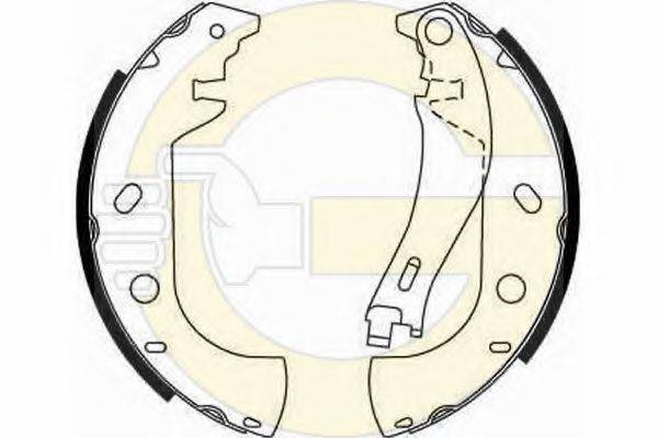 GIRLING 5186536 Комплект гальмівних колодок