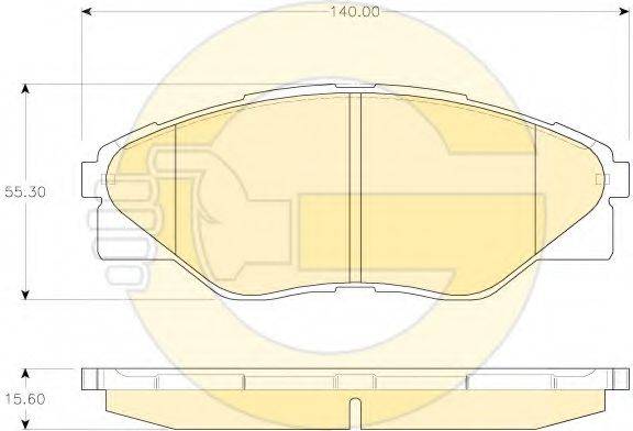 GIRLING 6135329 Комплект гальмівних колодок, дискове гальмо