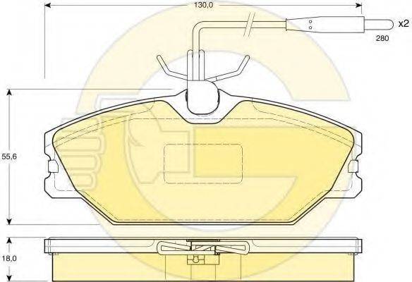 GIRLING 6410991 Комплект гальм, дисковий гальмівний механізм