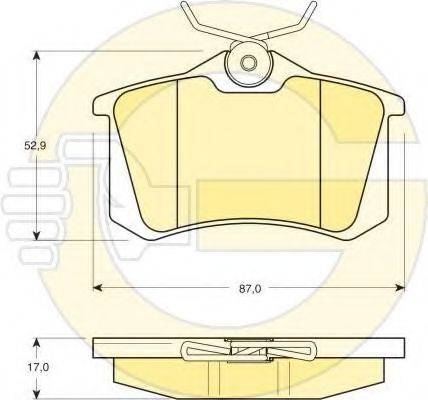 GIRLING 6411251 Комплект гальм, дисковий гальмівний механізм