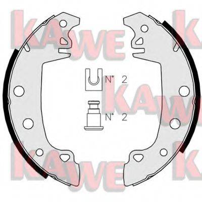 KAWE 02850 Комплект гальмівних колодок