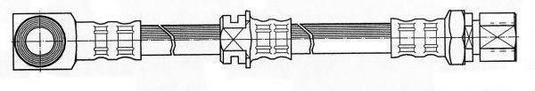 KAWE 510736 Гальмівний шланг