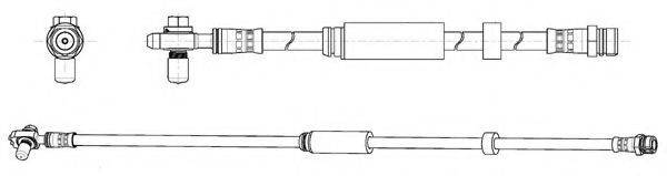 KAWE 514556 Гальмівний шланг