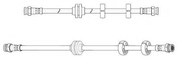 KAWE 514577 Гальмівний шланг