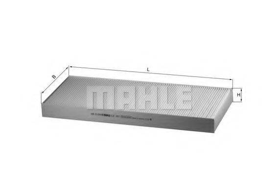 MAHLE ORIGINAL LA351 Фільтр, повітря у внутрішньому просторі