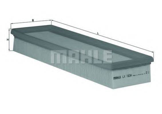 MAHLE ORIGINAL LX1634 Повітряний фільтр