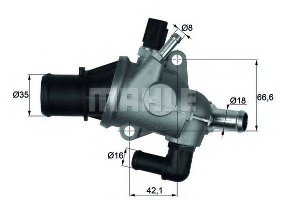 MAHLE ORIGINAL TI16388 Термостат, охолоджуюча рідина