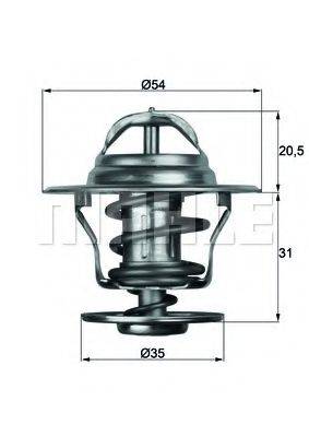 MAHLE ORIGINAL TX1380D Термостат, охолоджуюча рідина