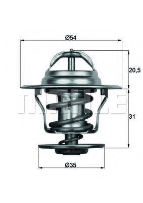 MAHLE ORIGINAL TX1587D Термостат, охолоджуюча рідина