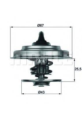 MAHLE ORIGINAL TX1887D Термостат, охолоджуюча рідина