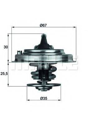 MAHLE ORIGINAL TX3071D Термостат, охолоджуюча рідина